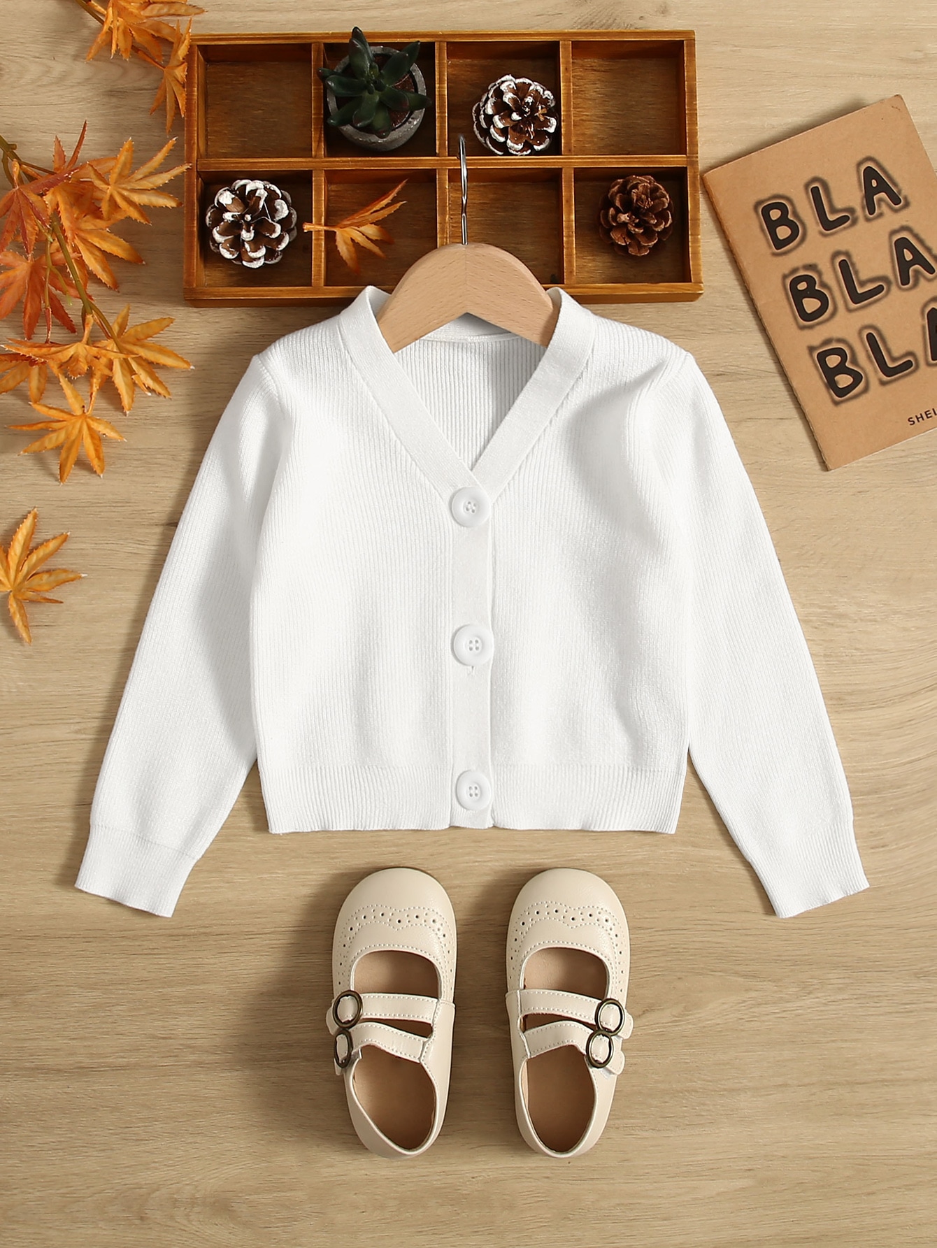 Toddler Girls Ribbed Knit Cardigan SHEIN USA