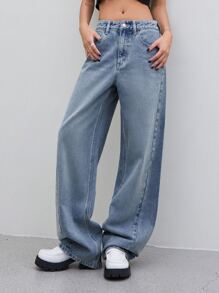 DAZY Jeans de pierna ancha - Lavado ligero - Ver 7
