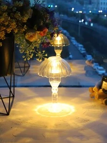 1 pieza Lámpara de escritorio transparente de plástico - Amarillo - Ver 5