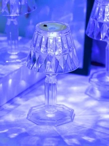 1 Pieza Luz Nocturna De Cristal - Azul - Ver 3