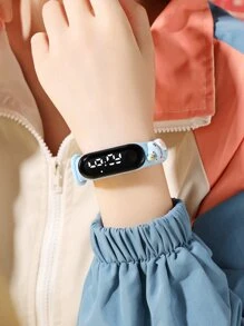 Kids Dinosaur Decor Water Resistant Electronic Watch - Blue - View 3