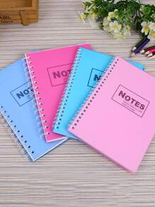 1pc Random Color Spiral Notebook - Multicolor - View 1