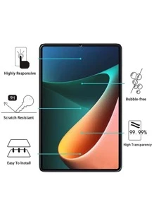 1 feuille Film de tampon trempé compatible avec Samsung - Transparent - Voir 5