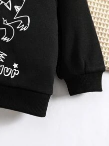 Baby Boy Dinosaur Print Sweatshirt & Joggers - Black - View 5