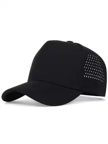 Men Hollow Out Baseball Cap Casual - Black - View 1