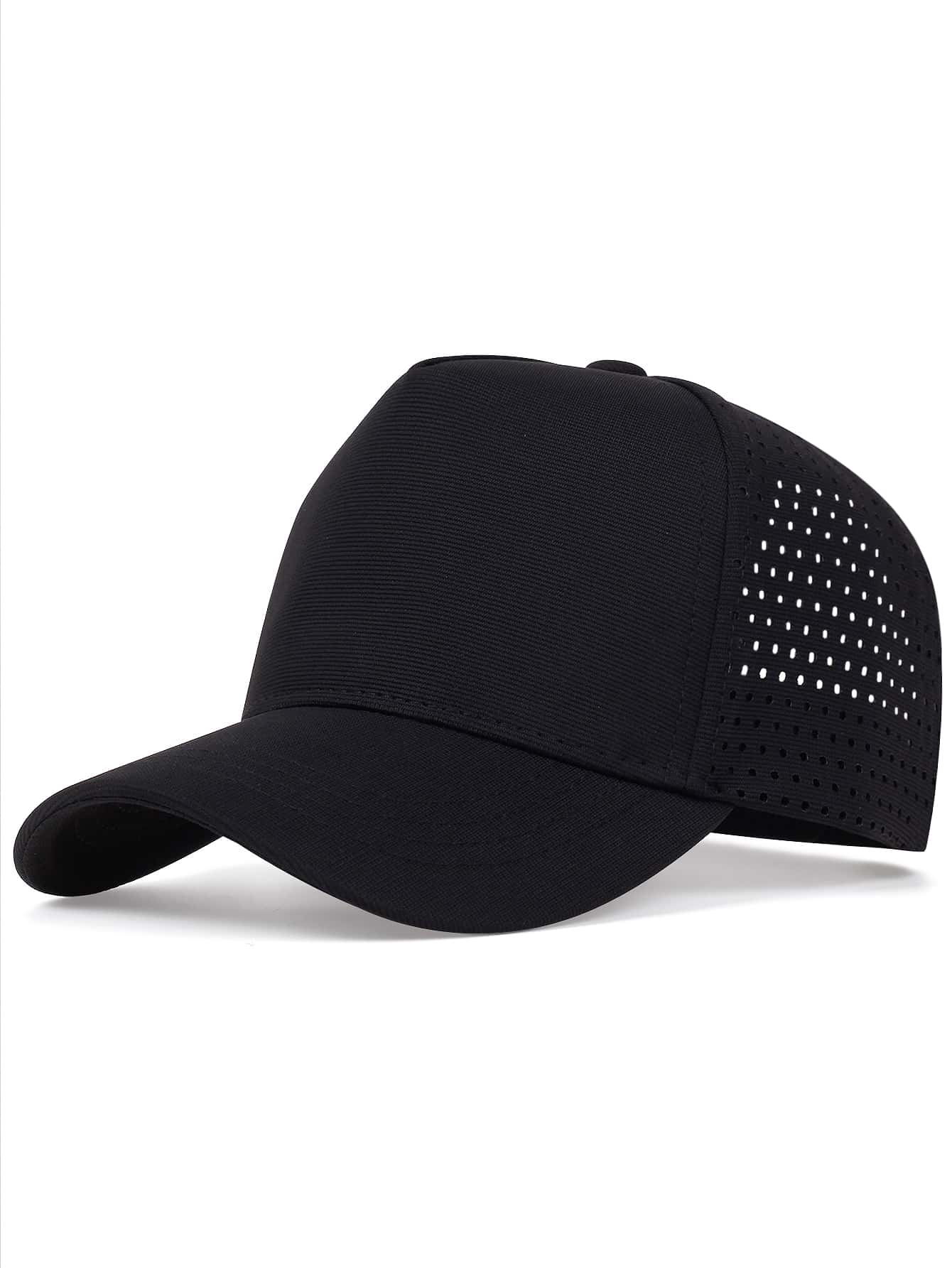 Men Hollow Out Baseball Cap Casual - Black - View 1