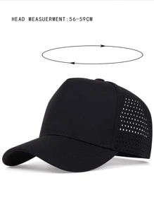 Men Hollow Out Baseball Cap Casual - Black - View 3
