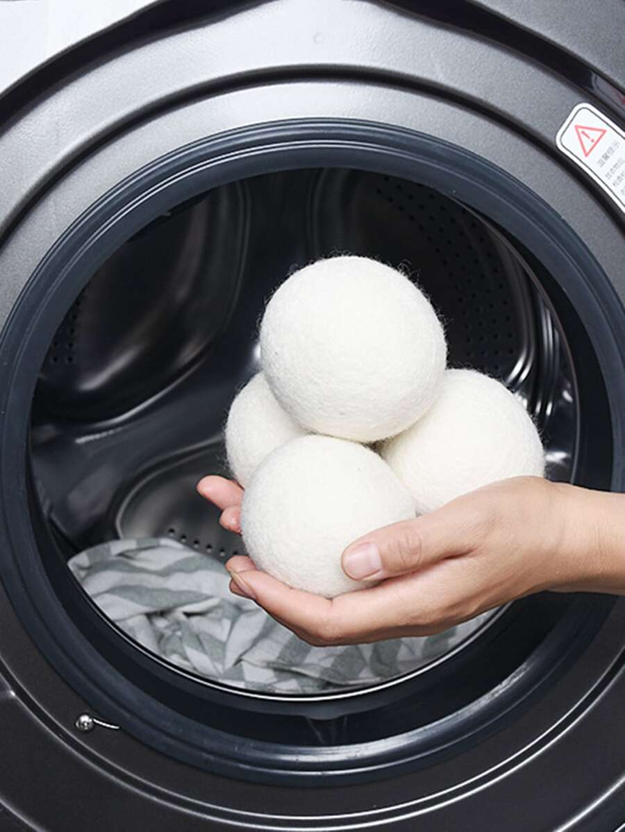2pcs Plain Laundry Ball - White - View 1