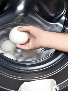 2pcs Plain Laundry Ball - White - View 3