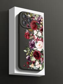 Funda De Teléfono Con Diseño De Rosas Compatible Con Iphone 15/15 Pro/15 Plus/15 Pro Max/14/14 Plus/14 Pro/14 Pro Max / 11pro Max/12/12 Pro/12 Pro Max/13/13 Pro/13 Pro Max/11/11 Pro Samsung S24uu, S24+, S24 Cubierta Protectora - Multicolor - Ver 2