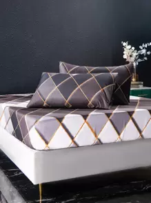 Bộ trang tính được trang bị in hình học không có bộ nạp - Nhiều màu - Xem 1