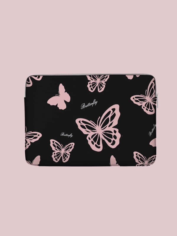 14 Inch Butterfly Print Laptop Bag