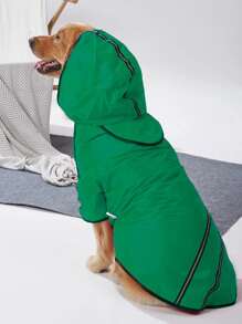 Minimalist Pet Raincoat - Green - View 1
