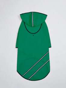 Minimalist Pet Raincoat - Green - View 2