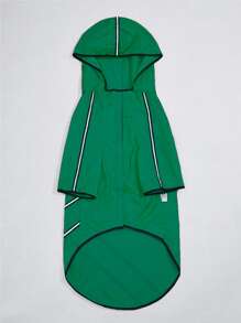 Minimalist Pet Raincoat - Green - View 3