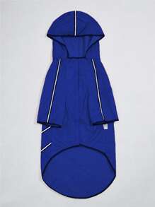 Minimalist Pet Raincoat - Blue - View 3