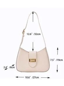 金属装饰流浪包，送给妈妈的母亲节礼物 - 米色 - 查看 3