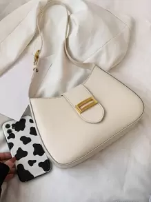 金属装饰流浪包，送给妈妈的母亲节礼物 - 米色 - 查看 4