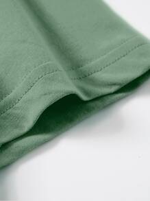 INAWLY Slogan Graphic Tee THERE'S NOTHING I CAN'T DO ЕХСЕРТ REACH THE TOP SHELF I CAN'T DO THAT Graphic - Mint Green - View 4