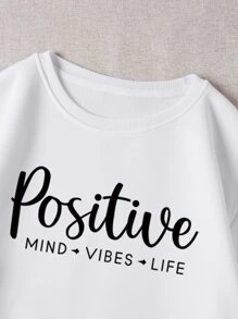 SHEIN Qutie Letter Graphic Thermal Lined Sweatshirt Graduation,Back To School Outfits,Graduation,Teacher Outfits For Women,Back To School Pullover Fall Outfit