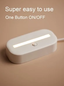 1pc Soccer Themed 3D Lamp Novelty USB Night Light Decorative Desk Light Unique LED Table Lamp - Yellow - View 4