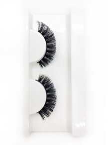 1pair Extra Long Full Strip False Eyelashes Strip Lashes, Lashes, Eyelashes, Fake Lashes - Black - View 1