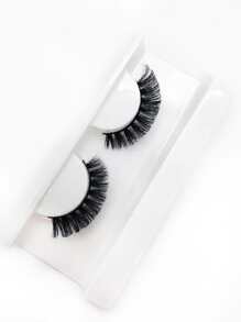 1pair Extra Long Full Strip False Eyelashes Strip Lashes, Lashes, Eyelashes, Fake Lashes - Black - View 2
