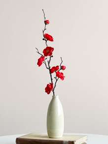 1pc Artificial Plum Blossom Flower, Valentine Day, Gift Gifts Birthday Graduation