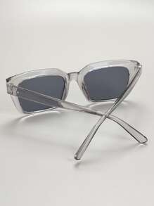 Kính thời trang gọng vuông dành cho nam, kính râm thường ngày, phụ kiện đi biển, kính mát. - Màu xám đen - Xem 4