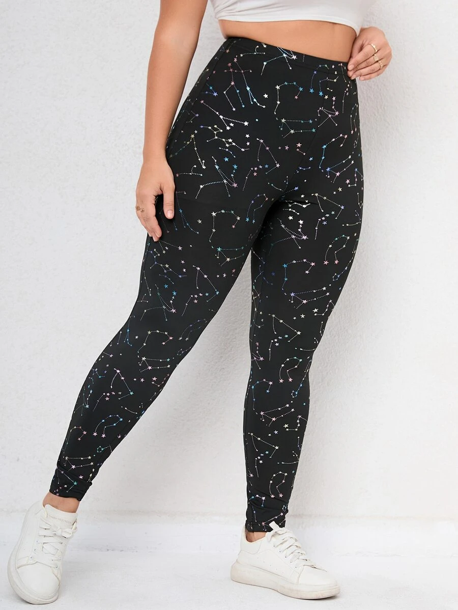 Calvaya Quần lót kích thước lớn Thiên hà Giải trí - màu đen - Xem 1