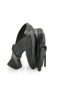 1pc Solid Color Nylon Fabric Zippered Closure Water-Resistant Stylish Casual Backpack, Multiple Pockets, Waist Bag Suitable For Everyday, Commuting, Cycling, Business - Grey - View 3