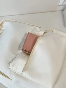 極簡風格功能背包 - 米色 - 查看 3