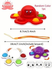 1入組隨機章魚設計寵物訓練玩具 - 彩色 - 查看 4