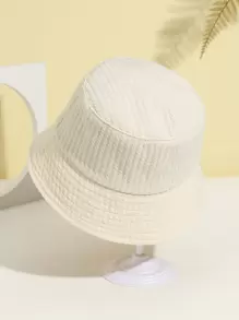 Solid Bucket Hat - Beige - View 1