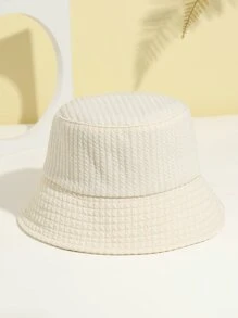 Solid Bucket Hat - Beige - View 2