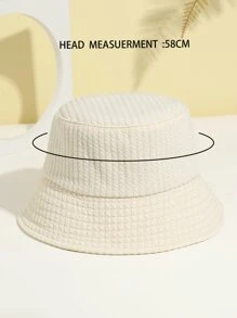 Solid Bucket Hat - Beige - View 3