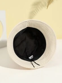 Solid Bucket Hat - Beige - View 4