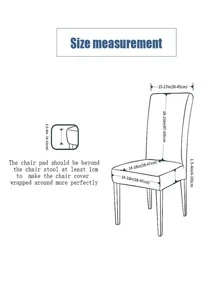 1pc Marble Print Stretchy Chair Slipcover, Modern Polyester Chair Dust Cover For Household - Multicolor - View 5