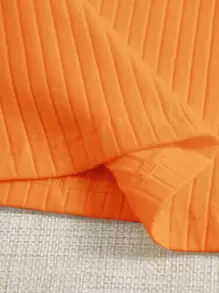 SHEIN EZwear Solid Rib Knit Tank Top