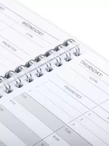 Trees 1pc Spiral Weekly Planner - Multicolor - View 8