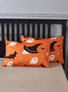 Set colcha sin relleno fantasma de Halloween - Multicolor - Ver 3