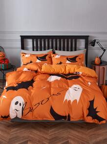 Set colcha sin relleno fantasma de Halloween - Multicolor - Ver 4