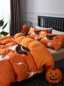 Set colcha sin relleno fantasma de Halloween - Multicolor - Ver 6