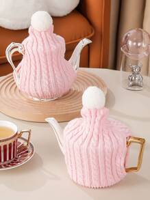 1pc Knitted Tea Cozy - Multicolor - View 1