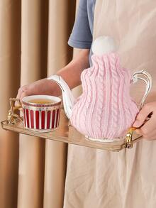 1pc Knitted Tea Cozy - Multicolor - View 4