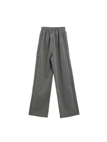 腰部抽繩闊腿褲