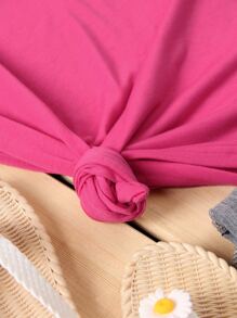 INAWLY Slogan Graphic Tee Made In The 80's Graphic Tees Women Tops - Hot Pink - View 5