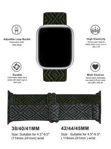 2Pcs/Set Nylon Sport Loop Band Compatible With Apple Watch Band 38mm 40mm 41mm 42mm 44mm 45mm 46mm 49mm Women Men, Soft Adjustable Replacement Strap Compatible With IWatch Series 10 9 8 7 6 5 4 3 2 1 SE Ultra 2/1 - Army Green - View 3