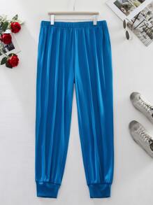 Mulvari Plus Figure Graphic Tee & Joggers - Blue and White - View 6