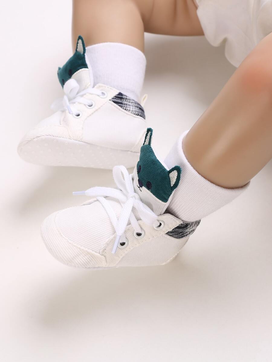 0-1 Years Old Infant Boy Casual Sports Shoes, White Infant Toddler Shoes - White - View 1